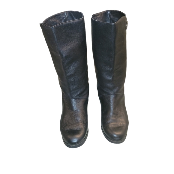 Banana Republic Leather Boots Made in Italy size 8.5 Black - Picture 2 of 6